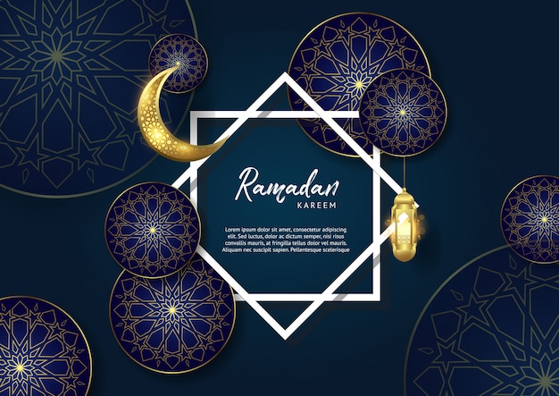 Vector ramadan kareem background