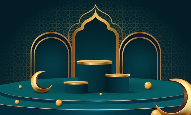 ramadan kareem banner background design illustration