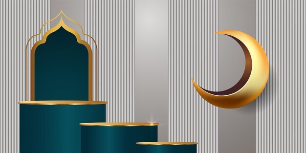 ramadan kareem banner background design illustration