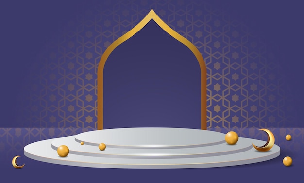 ramadan kareem banner background design illustration