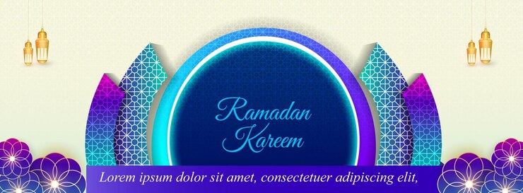 वेक्टर ramadan kareem banner design template