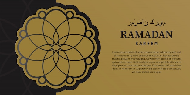 Ramadan kareem banner ontwerp. islamitische achtergrond.