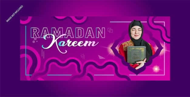 File eps modello banner ramadan kareem