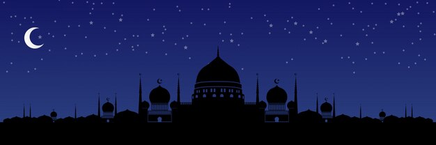 Vettore banner di ramadan kareem