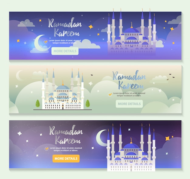 Ramadan kareem banners template