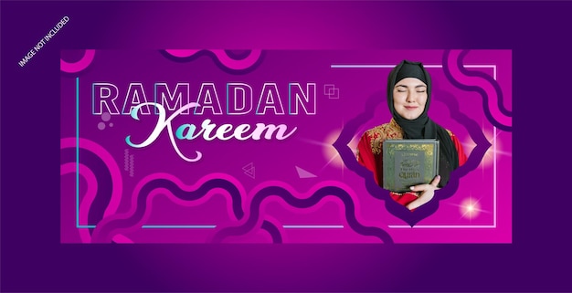 Ramadan kareem-bannersjabloon eps-bestand