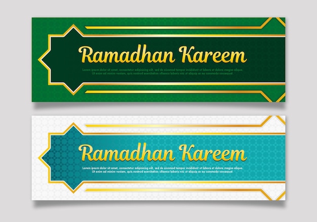 Ramadan Kareem-bannersjabloon