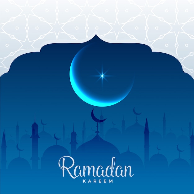 ramadan kareem beautiful mosque scene background