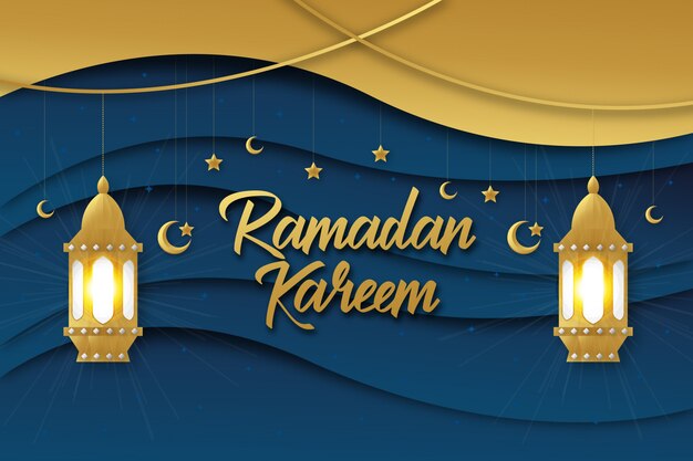 Ramadan kareem begroeting achtergrond