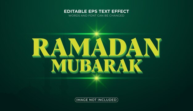 RAMADAN KAREEM BEWERKBAAR TEKST EFFECT