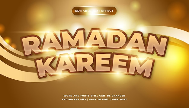 ramadan kareem bewerkbaar teksteffect