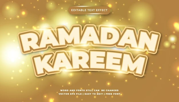 ramadan kareem bewerkbaar teksteffect