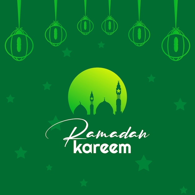 Benedizione del ramadan kareem per lo sfondo di eid