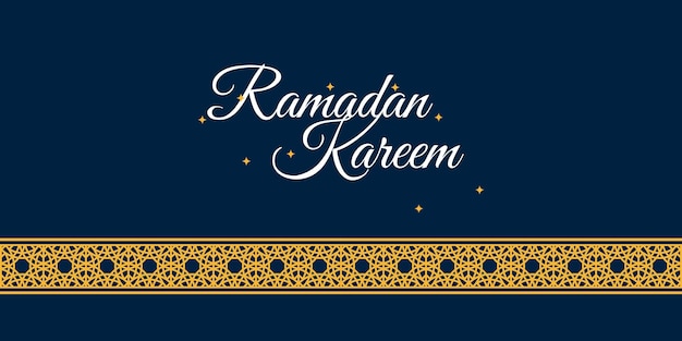 Design della carta ramadan kareem con ornamento tradizionale