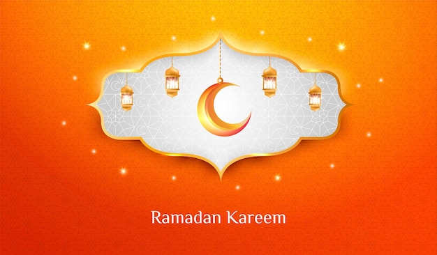 Ramadan kareem card illustration