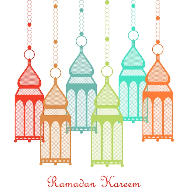 Ramadan kareem card.