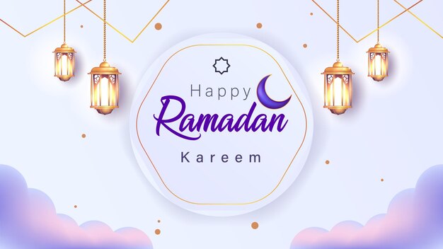 ramadan kareem celebration concept design. the holy month of Ramadan. equipped with Islamic ornament