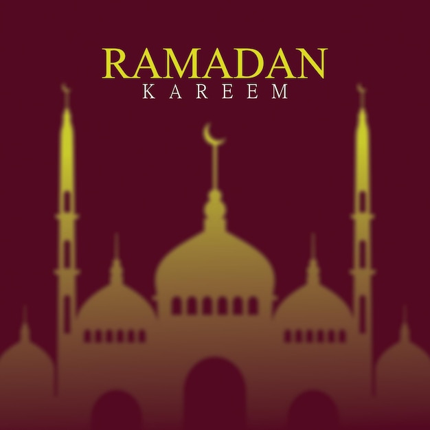 Celebrazione del ramadan kareem con l'illustrazione di vettore della luna