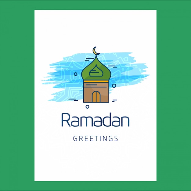 Ramadan Kareem creative design vector 