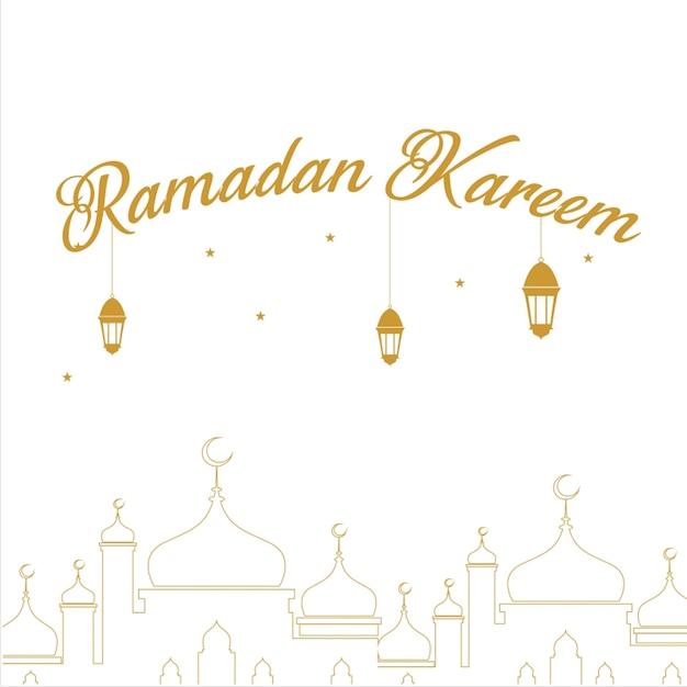 Рамадан карем дизайн фона