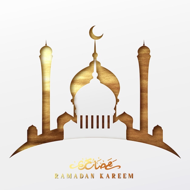 Ramadan Kareem design. Celebrate Ramadhan Holy month in Islam. Festive background. Traditional Islamic and Arabic holy holiday. vector illustration