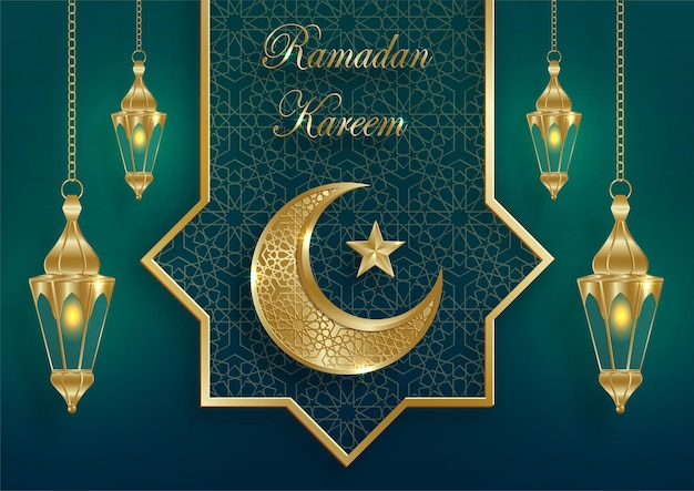 Рамадан карим дизайн на фоне исламского стиля