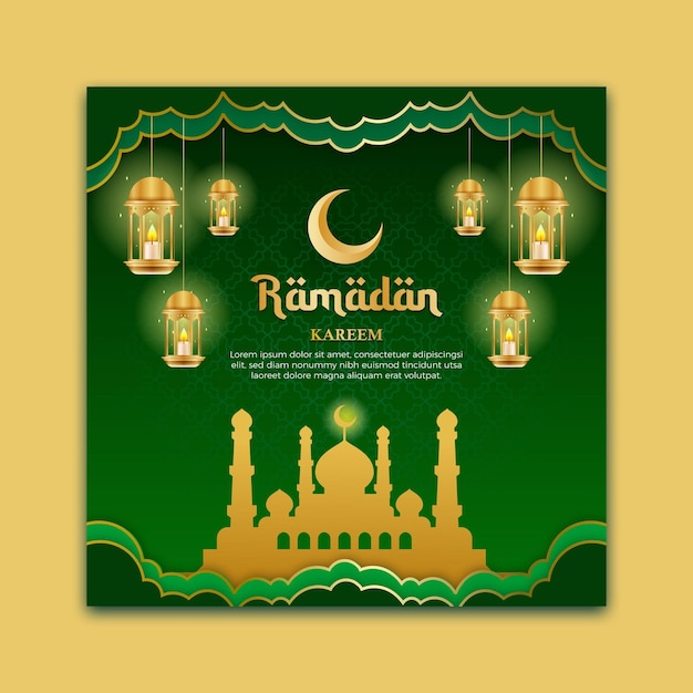 Design di ramadan kareem