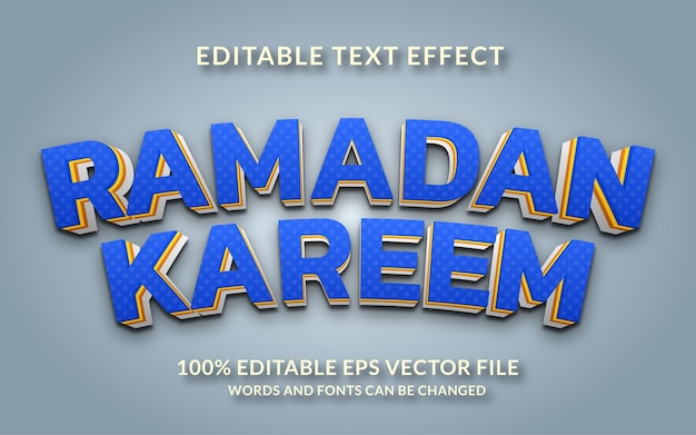 Ramadan Kareem Editable Text Effect