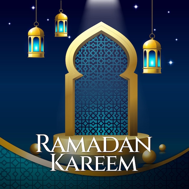 ramadan kareem elegant islamic social media template