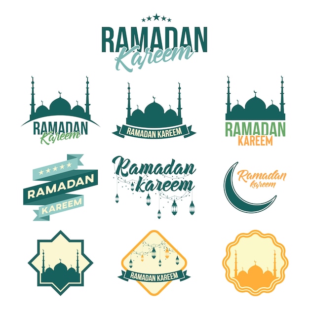 Vector ramadan kareem emblem