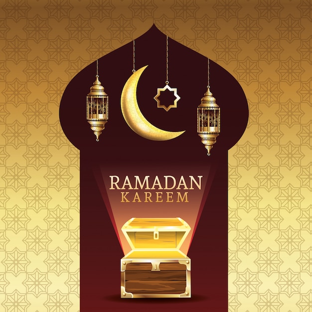 Ramadan kareem feest met borst