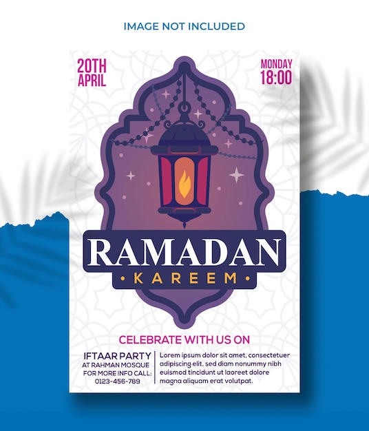 Ramadan kareem volantino ramadan kareem set di poster o inviti