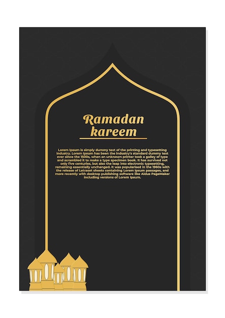 Ramadan Kareem flyer Suitable to be placed on content with an Islamic theme