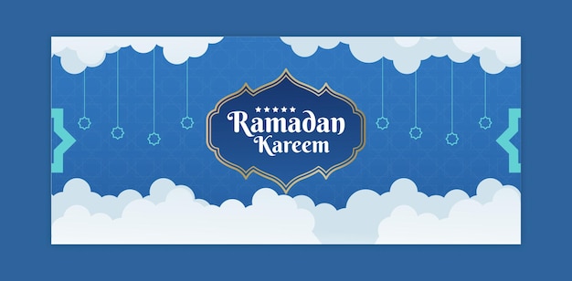 Ramadan kareem-flyersjabloon 2022