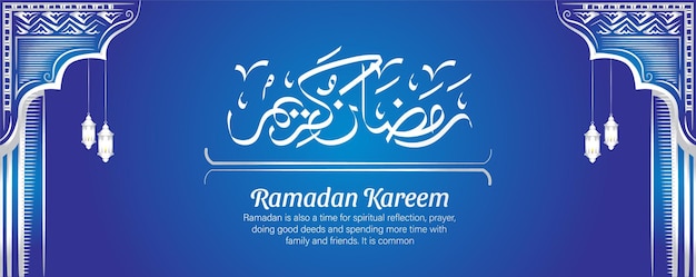 ramadan kareem greeting background and banner