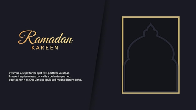 Vector ramadan kareem greeting background design