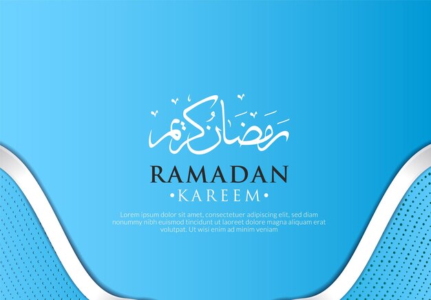 Ramadan kareem greeting background template