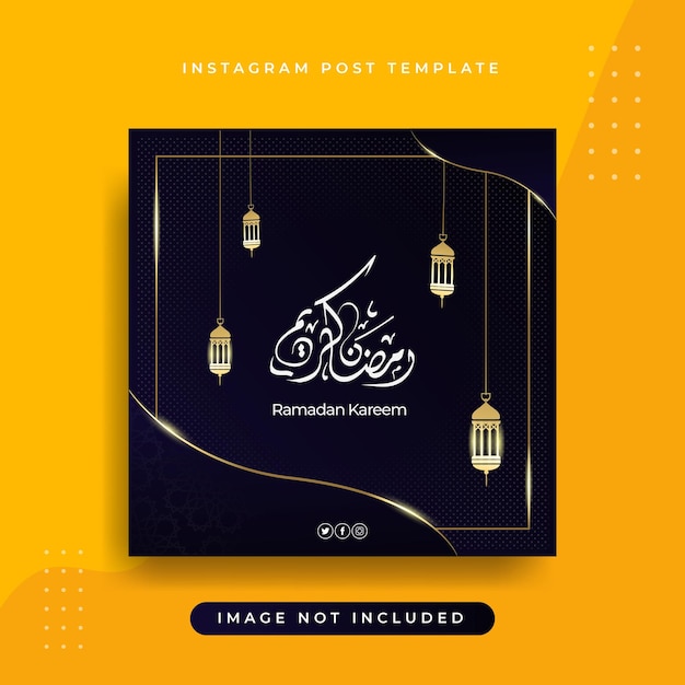 Vector ramadan kareem greeting background with arabic calligraphy