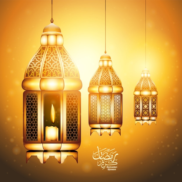 Vector ramadan kareem greeting background