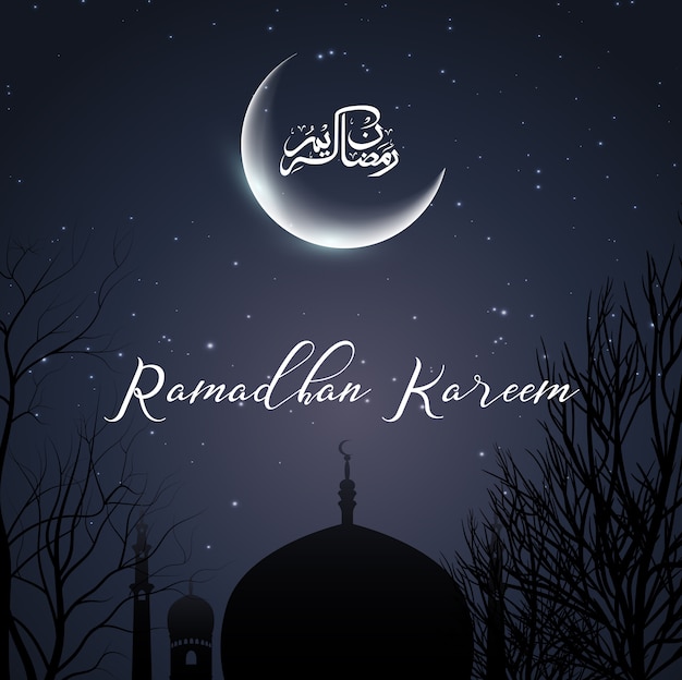 Ramadan kareem greeting background