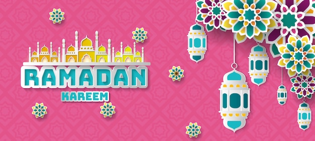 Ramadan kareem greeting background