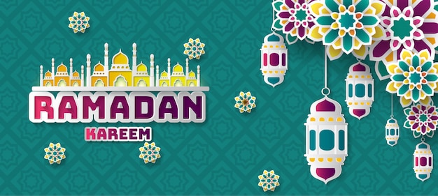 Ramadan Kareem greeting background