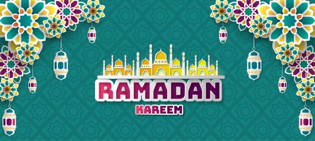 Ramadan Kareem greeting background