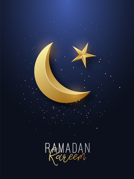 Ramadan Kareem greeting banner.