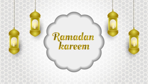 Ramadan kareem greeting card backgroundbanner background design vector illustration