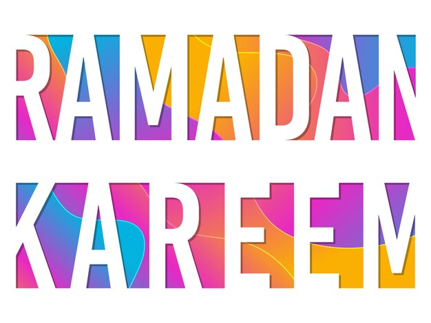 Ramadan kareem greeting card for the celebration of muslim community festival