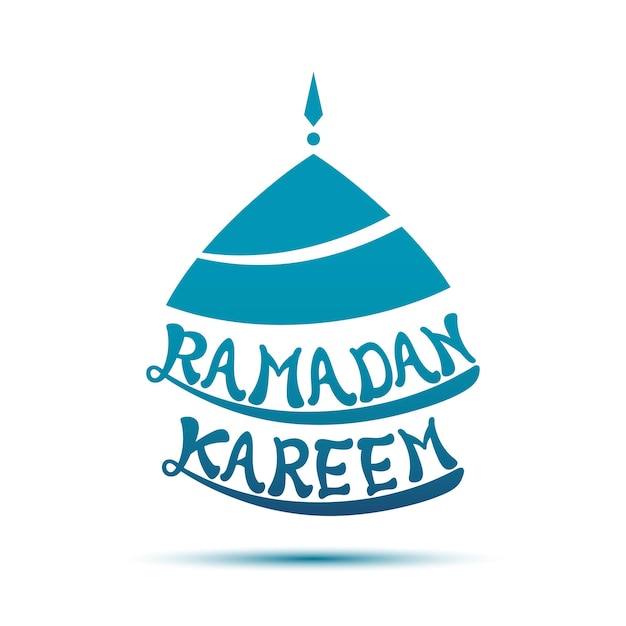 Ramadan Kareem greeting card for the celebration of Muslim community festival