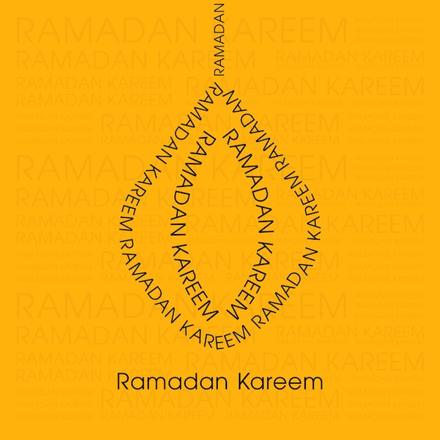 Рамадан Карим поздравительная открытка для празднования фестиваля мусульманской общины