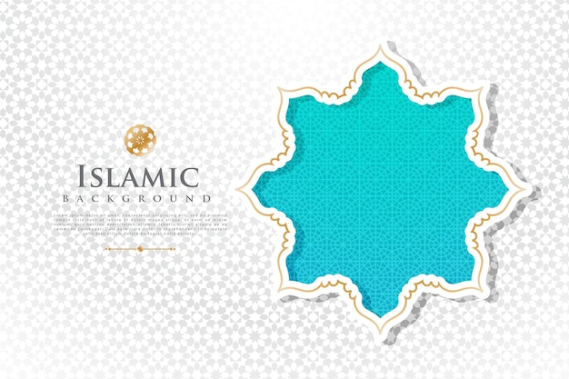 Ramadan Kareem greeting card template islamic vector design with geomteric pattern