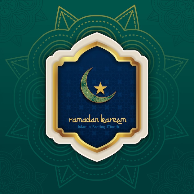 Ramadan kareem greeting card